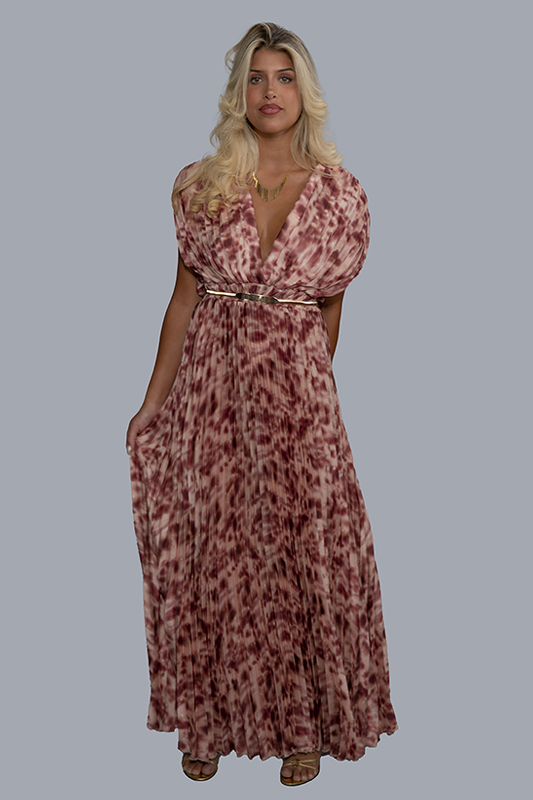 Karlek Stamped Long Dress