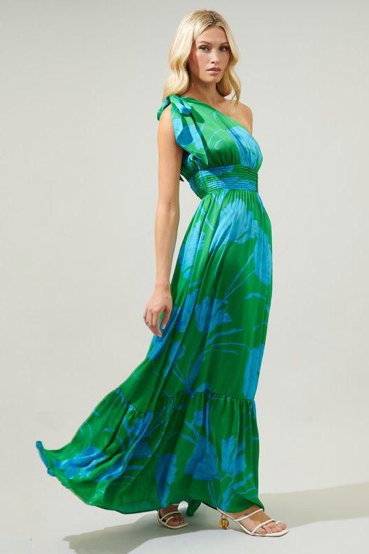 Green Floral Dress – SUGARLIPS